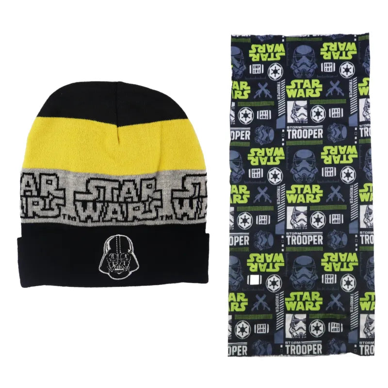 Star Wars Darth Vader Kinder Winter Set Mütze plus Snood Loop - WS-Trend.de Schaal 54 56