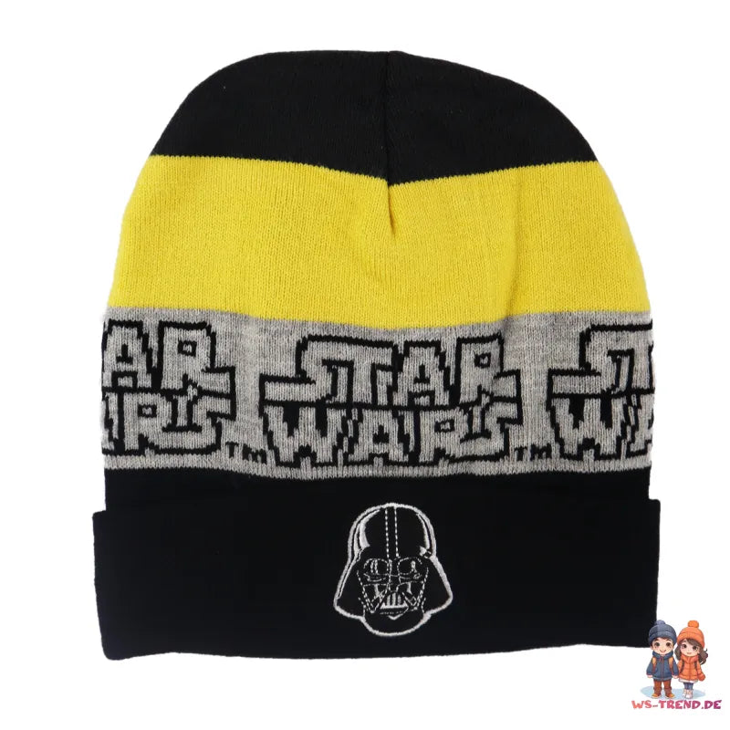Star Wars Darth Vader Kinder Winter Set Mütze plus Snood Loop - WS-Trend.de Schaal 54 56
