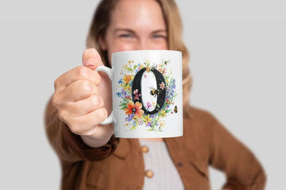 Name A bis Z und 9 Blumen Bienen Kaffeetasse Teetasse Tasse Geschenkidee - WS-Trend.de