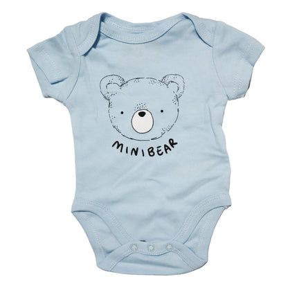 Teddybär Baby 4 tlg Set Body Strampler Lätzchen Mütze - WS-Trend.de Gr. 56 - 74 Baumwolle