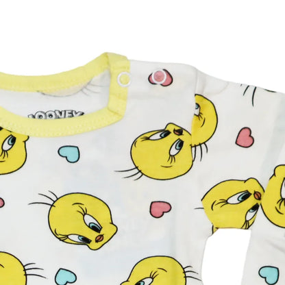Looney Tunes Tweety Baby Kleinkind kurzarm Body Strampler - WS-Trend.de Gr. 68 - 92 Baumwolle