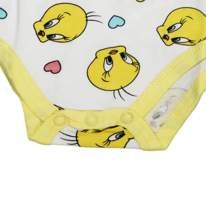 Looney Tunes Tweety Baby Kleinkind kurzarm Body Strampler - WS-Trend.de Gr. 68 - 92 Baumwolle