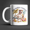 Bulldogge Urlaubs-Modus lustige Keramik Kaffeetasse Teetasse Tasse Geschenkidee