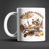 Waschbär Urlaubs-Modus Keramik Kaffeetasse Teetasse Tasse Geschenkidee