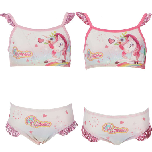 Süßes Einhorn Unicorn Kinder Mädchen Bikini Badeanzug - WS-Trend.de Bademode Gr 98 - 128