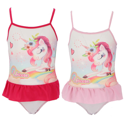 Süßes Einhorn Unicorn Kinder Mädchen Badeanzug - WS-Trend.de Bademode Gr 92 - 116