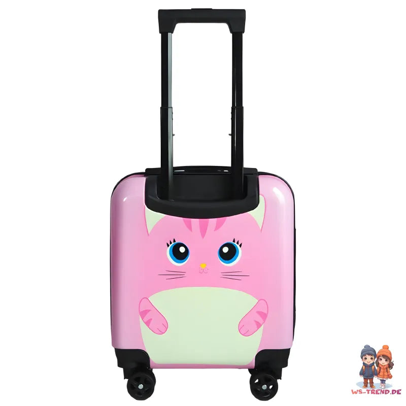 Katze 3D Kinder Trolley Kinderkoffer ABS Kindertrolley 45x35x25 cm - WS-Trend.de