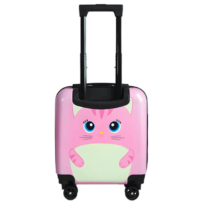 Katze 3D Kinder Trolley Kinderkoffer ABS Kindertrolley 45x35x25 cm - WS-Trend.de