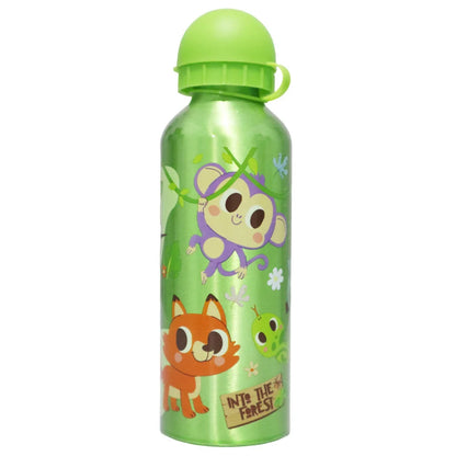 Waldtiere 3 tlg Kinder Lunch Set Brotdose Aluminium Trinkflasche 500 ml Göffel - WS-Trend.de