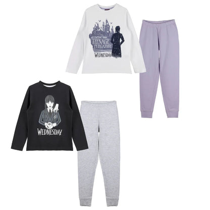 Adams Wednesday Mädchen Schlafanzug Pyjama Nachtwäsche - WS-Trend.de Gr. 110-152 Baumwolle
