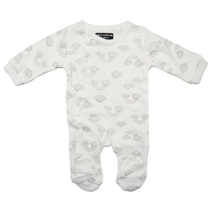 Wölkchen Baby 4 tlg Set Body Strampler Lätzchen Mütze - WS-Trend.de Gr. 56 - 74 Baumwolle