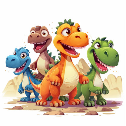 Kleine Dino Freunde Kinder Teetasse Tasse - WS-Trend.de Geschenkidee Geschenk 330 ml