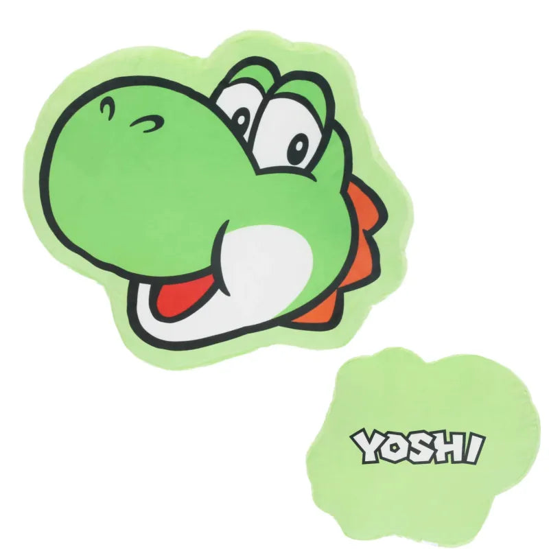 Super Mario YOSHI 3D Velours Kissen Dekokissen 35x38x6 cm - WS-Trend.de