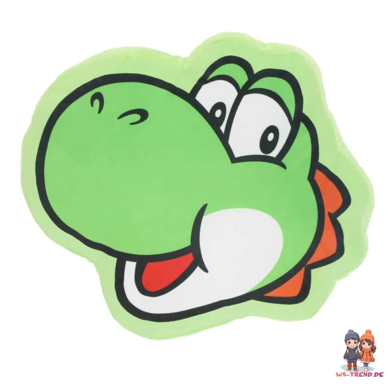 Super Mario YOSHI 3D Velours Kissen Dekokissen 35x38x6 cm - WS-Trend.de