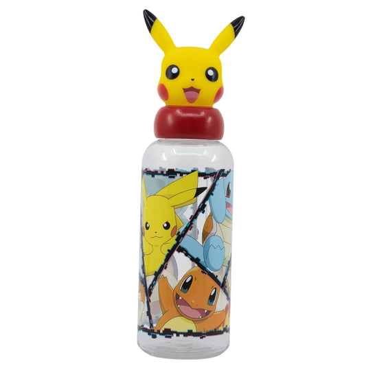 Pokemon Pikachu 3D Deckel Kinder Wasserflasche Trinkflasche - WS-Trend.de Flasche 560 ml
