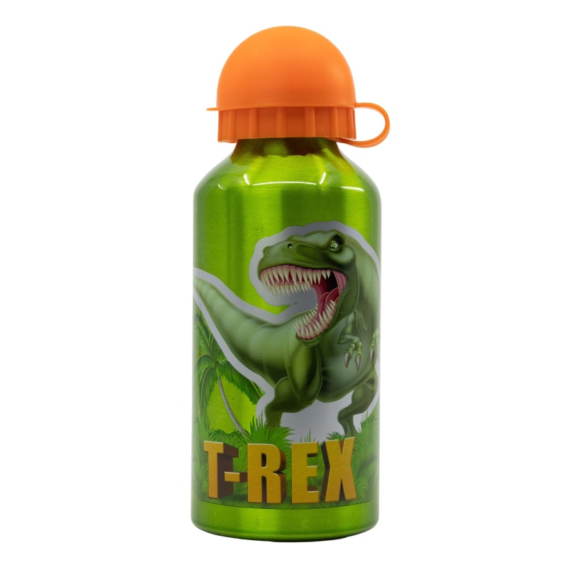 Dinosaurier T-Rex Kinder 2 teiliges Set Brotdose mit 3 Kammern Alu-Trinkflasche - WS-Trend.de