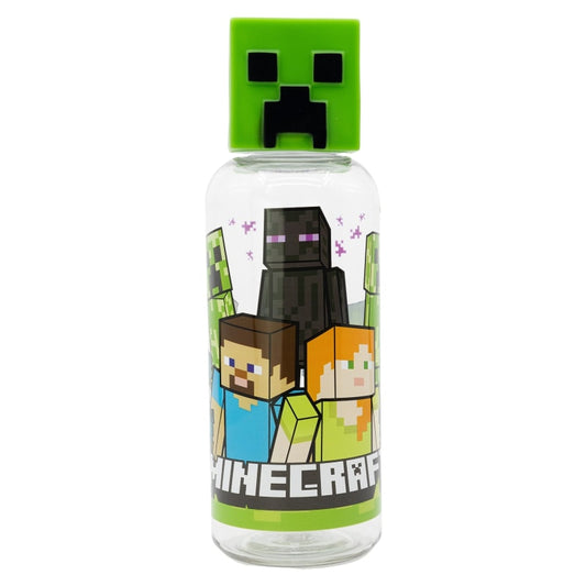 Minecraft Creeper Trinkflasche mit 3D Deckel - WS-Trend.de Kinder - 560 ml
