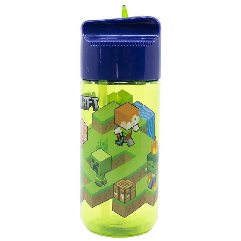 Minecraft Creeper Alex Steve Kinder Wasserflasche - WS-Trend.de Trinkflasche Flasche 430 ml