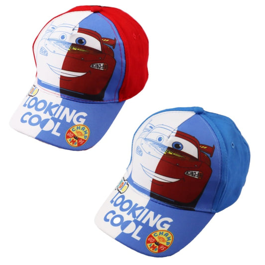 Cars Disney Pixar - Kinder Baseball Kappe - WS-Trend.de - Basecaps für Jungen Blau Rot