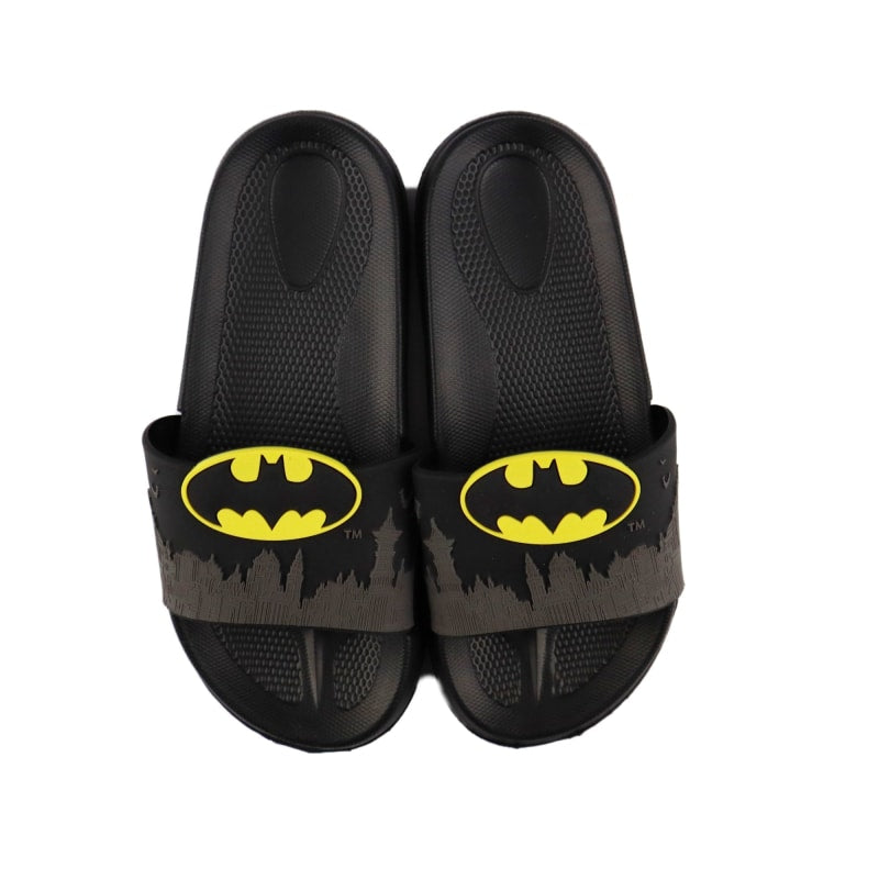 DC Comics Batman Kinder Badelatschen Sandalen 3D Optik - WS-Trend.de Schuhe Schwarz