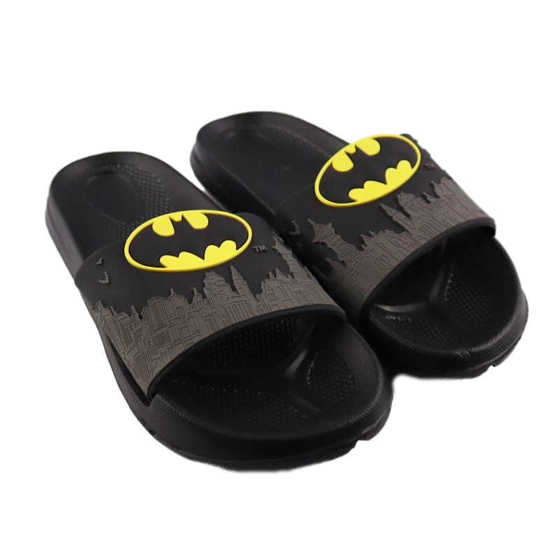 DC Comics Batman Kinder Badelatschen Sandalen 3D Optik - WS-Trend.de Schuhe Schwarz