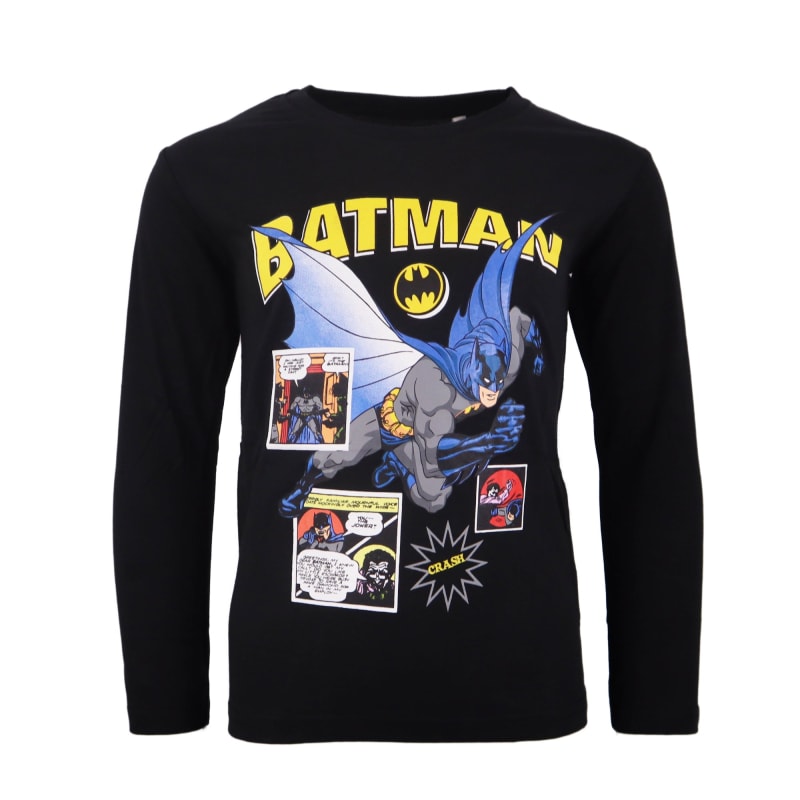 DC Comics Batman Kinder Schwarz T-Shirt Grau Gr. – 104-134 WS-Trend Kurzarm Jungen