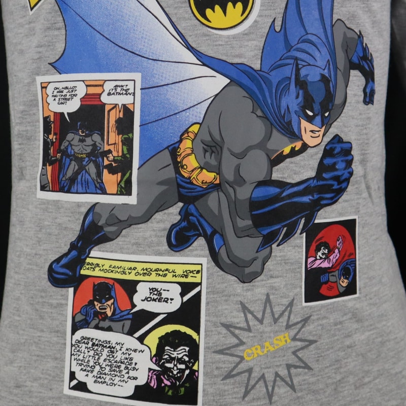 DC Comics Batman Kinder langarm T-Shirt - WS-Trend.de Jungen Kurzarm Gr. 104-134 Schwarz Grau