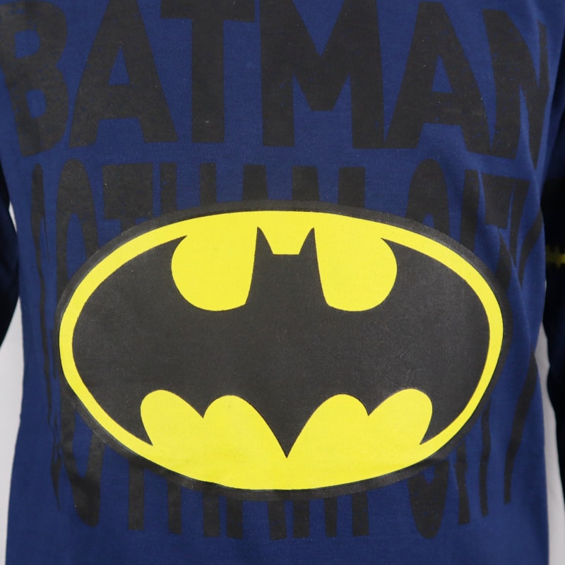 DC Comics Batman Kinder langarm T-Shirt - WS-Trend.de Jungen Langarm Gr. 134-164 Blau Grau