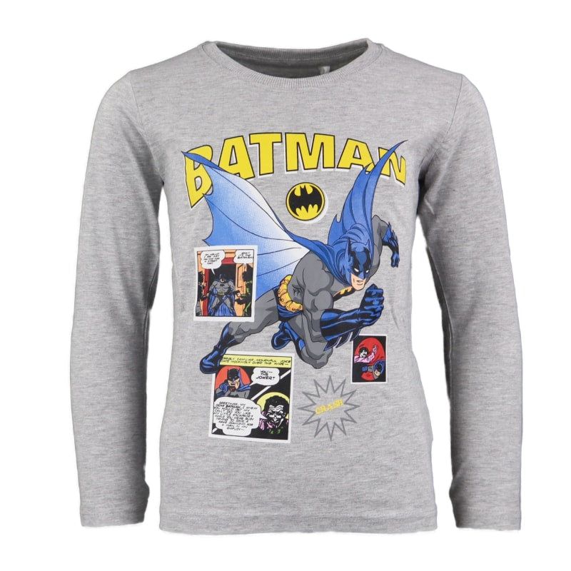DC Comics Batman Kinder langarm T-Shirt - WS-Trend.de Jungen Kurzarm Gr. 104-134 Schwarz Grau
