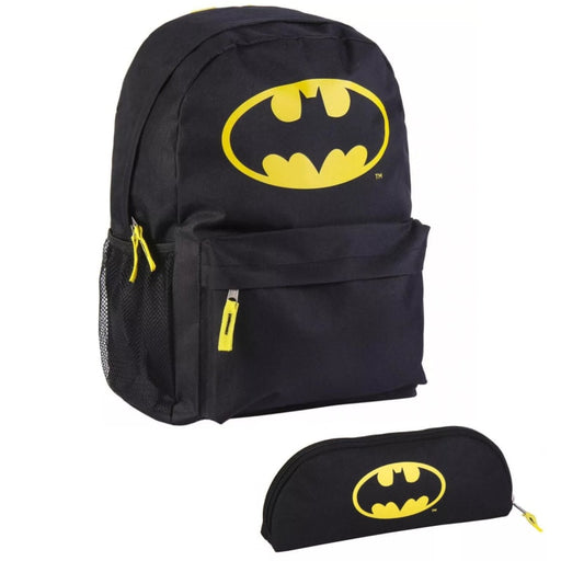 DC Comics Batman Kinder Rucksack mit Federmäppchen - WS-Trend.de Tasche