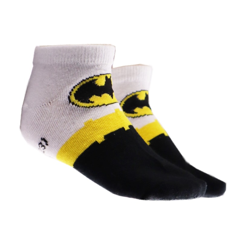 DC Comics Batman Kinder Sneaker Socken 2er Pack - WS-Trend.de Gelb - 23 bis 34