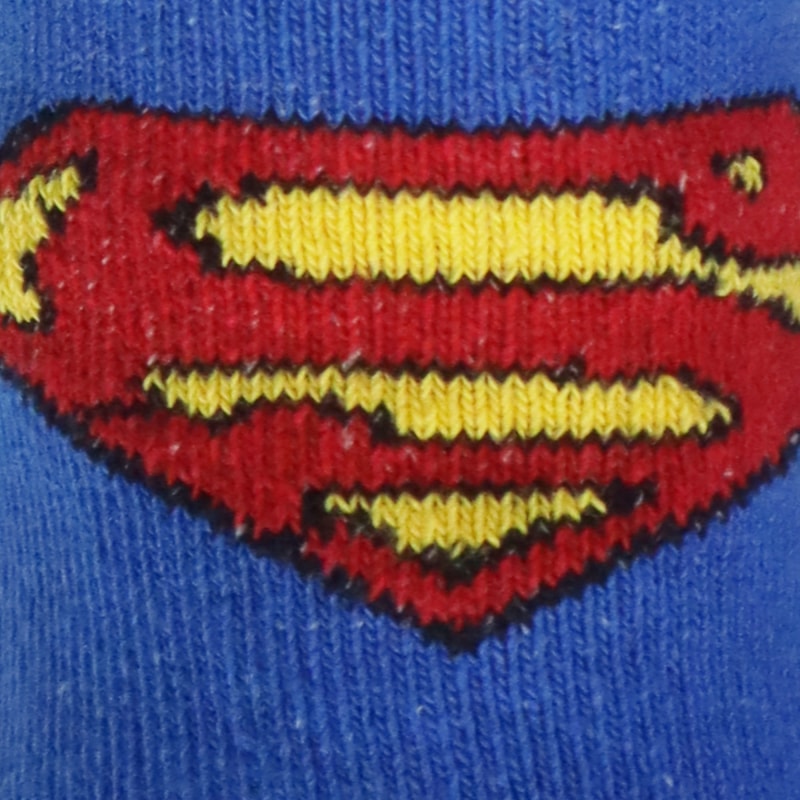 DC Comics Superman lange Kinder Socken 2er Pack - WS-Trend.de Gr. 23 bis 34 für Jungen