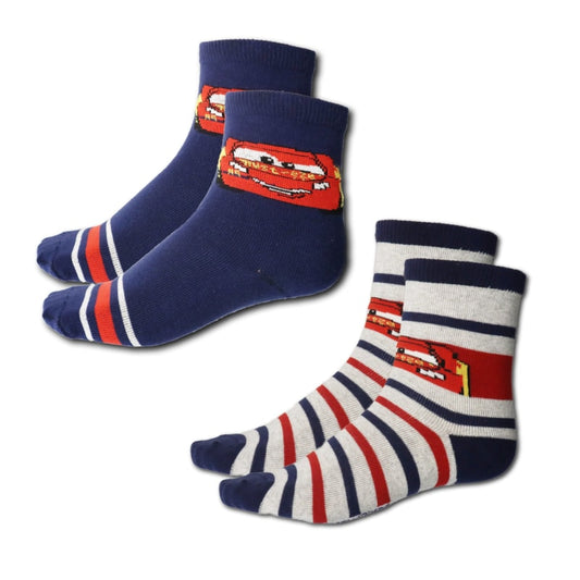 Disney Cars Sneaker Socken 2 er Pack - WS-Trend.de Kinder McQueen 2er - Blau 23 bis 34