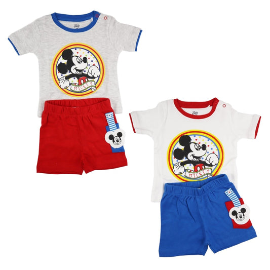Disney Mickey Maus Baby Kurzarm Shirt und Shorts - WS-Trend.de kurzarm T-Shirt Gr. 68 - 92 für Jungen