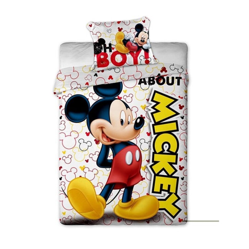 Disney Mickey Maus Kinder Bettwäsche 2tlg Set - WS-Trend.de 135/140x200 63x63 cm