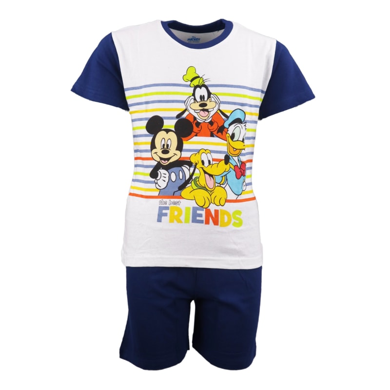 Disney Mickey Maus Kinder Schlafanzug Pyjama kurz - WS-Trend.de 98-128 baumwolle
