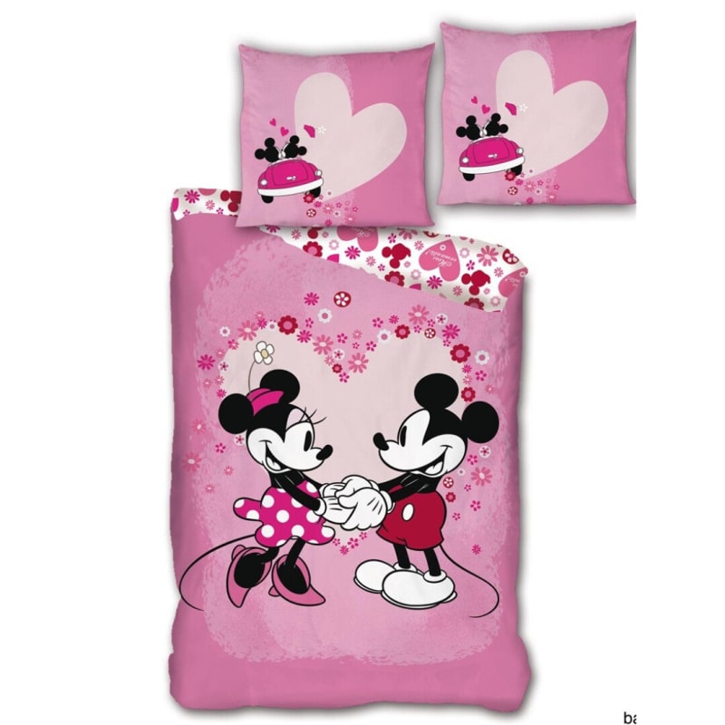 Disney Mickey Minnie Maus Kinder Bettwäsche 2tlg Set - WS-Trend.de 135/140x200 63x63 cm