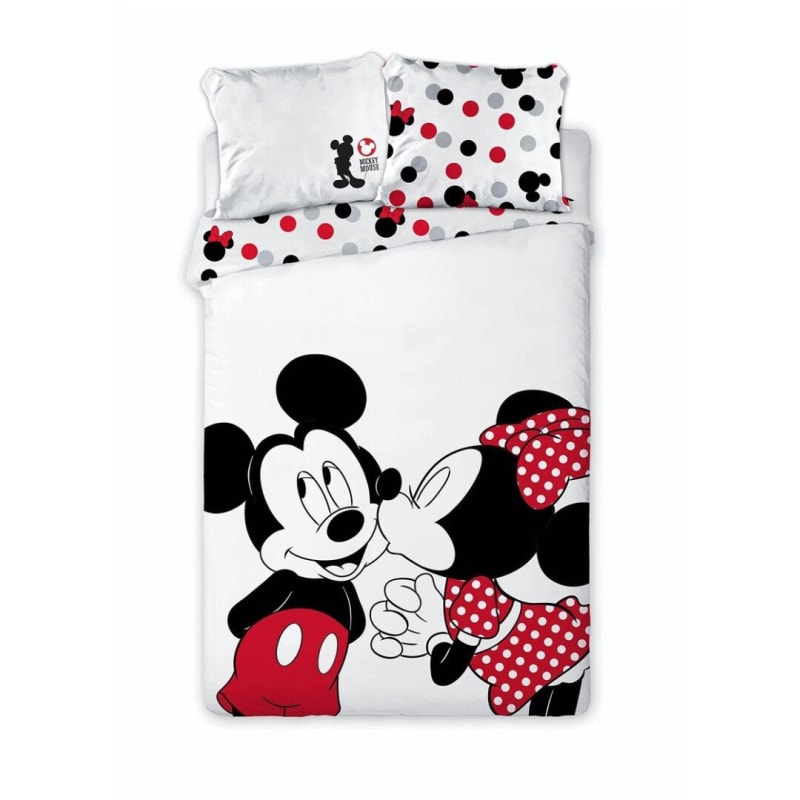 Disney Mickey Minnie Maus Kinder Bettwäsche 2tlg Set - WS-Trend.de 135/140x200 63x63 cm