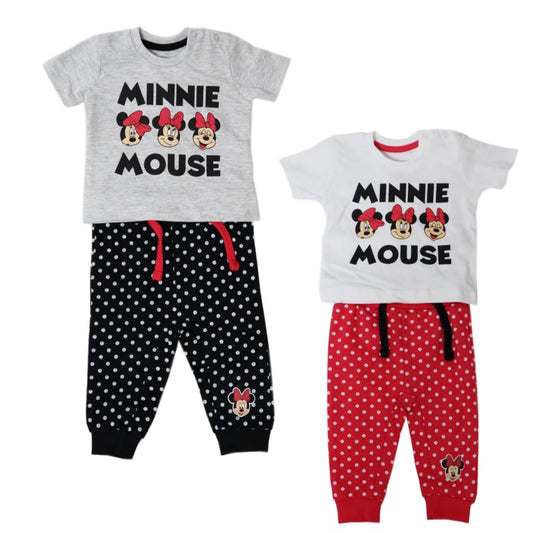 Disney Minnie Maus Baby Mädchen Set kurzarm T-Shirt plus Hose - WS-Trend.de Gr. 62-86