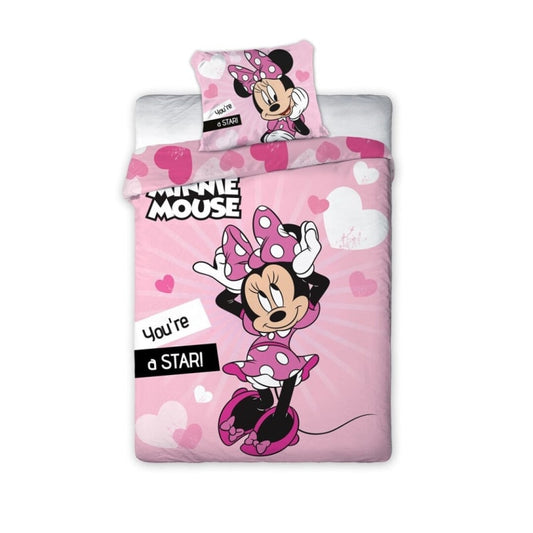 Disney Minnie Maus Kinder Bettwäsche 2tlg Set - WS-Trend.de 135/140x200 63x63 cm