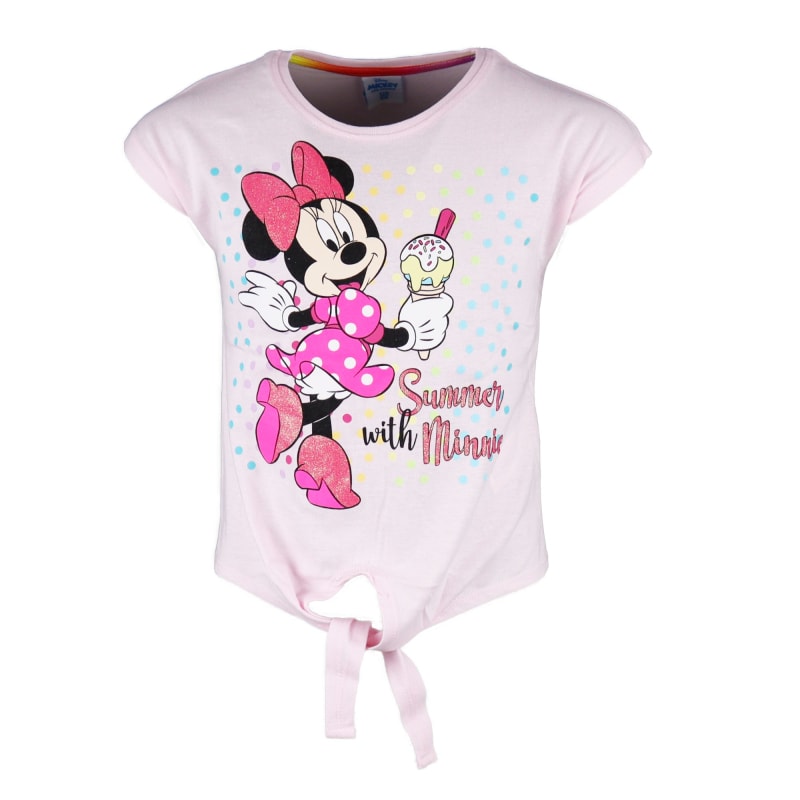 Disney Minnie Maus Kinder kurzarm T-Shirt - WS-Trend.de Baumwolle in Rosa oder Weiß