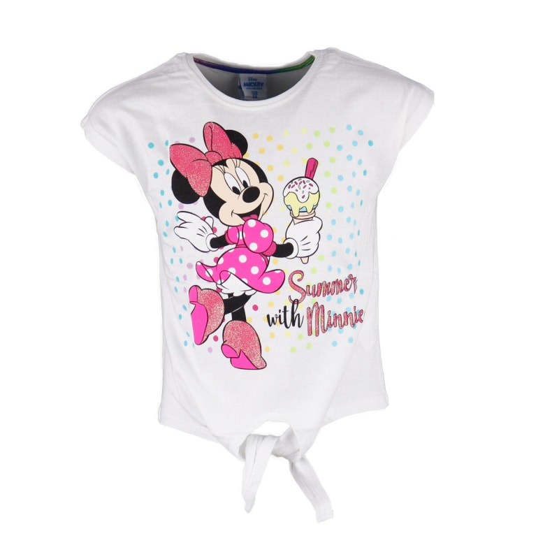 Disney Minnie Maus Kinder kurzarm T-Shirt - WS-Trend.de Baumwolle in Rosa oder Weiß