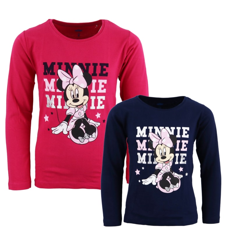Disney Minnie Maus Kinder langarm T-Shirt - WS-Trend.de Mädchen 104 bis 134 Baumwolle
