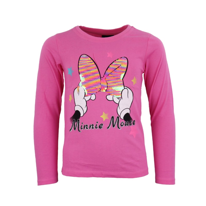 Disney Minnie Maus Kinder langarm T-Shirt - WS-Trend.de Mädchen 98 bis 128 Baumwolle