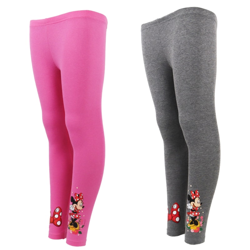 Disney Minnie Maus Kinder Leggings Sporthose - WS-Trend.de Mädchen Grau Rosa