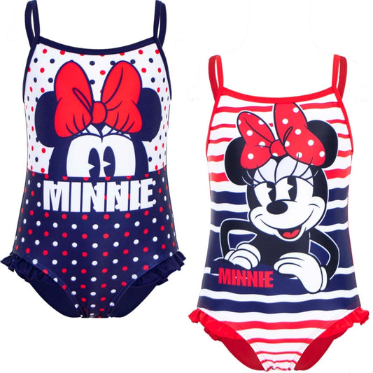 Disney Minnie Maus Kinder Mädchen Badeanzug - WS-Trend.de Bademode 98 -128 NEU Blau