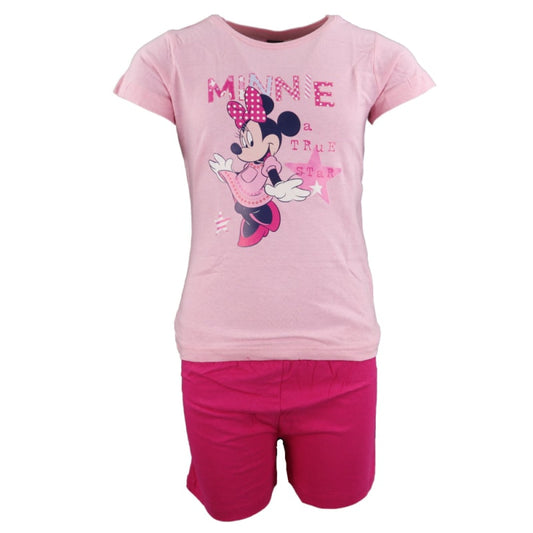 Disney Minnie Maus Kinder Pyjama - WS-Trend.de Mouse Schlafanzug kurz 98-128 Baumwolle