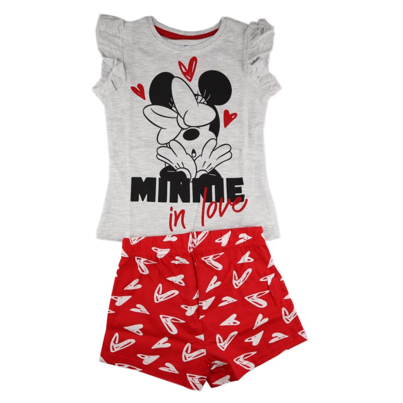 Disney Minnie Maus Kinder Pyjama - WS-Trend.de Mouse Schlafanzug kurz 98 - 128 Baumwolle