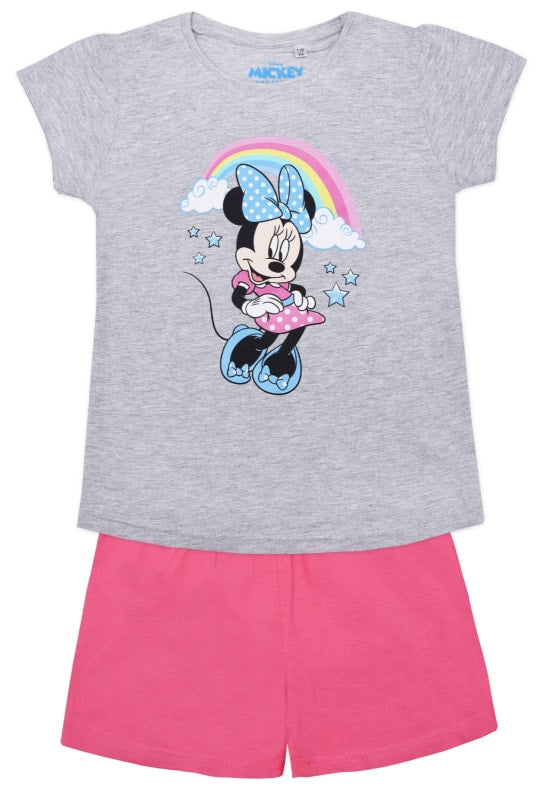 Disney Minnie Maus Kinder Schlafanzug Pyjama - WS-Trend.de Mädchen kurzarm 98-128 Baumwolle