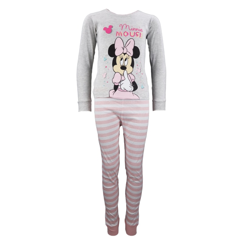 Disney Minnie Maus Kinder Schlafanzug Pyjama lang - WS-Trend.de Mädchen 104 - 134 Baumwolle